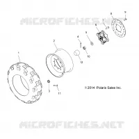 RUOTAS, FRONT TIRE AND BRAKE DISC
