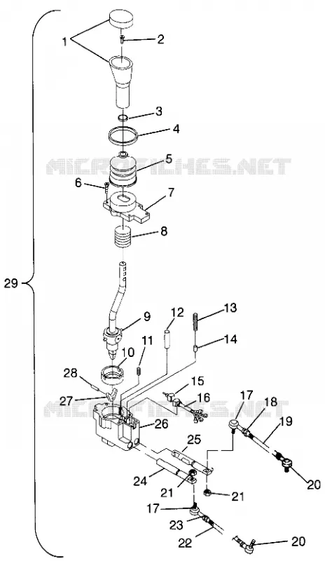 selettore di marcia SPORTSMAN 500 W969244 and SWEDISH SPORTSMAN 500 S969244 (4936093609C012)