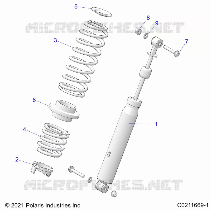 SUSPENSION, AMMORTIZZATORE POSTERIORE