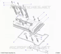 ENGINE, VALVOLA COPERTURA & SPARK PLUGS