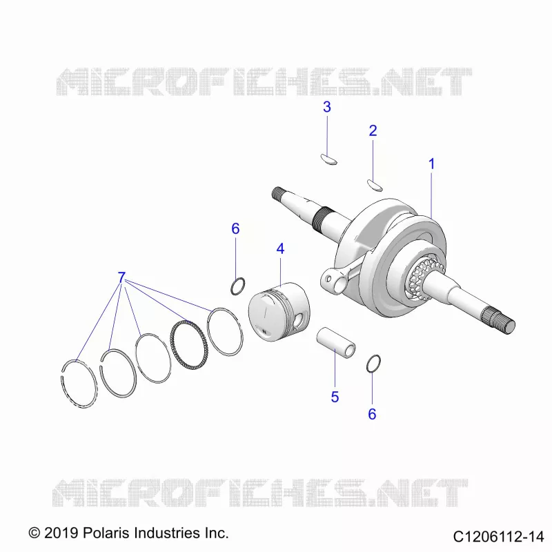 ENGINE, ALBERO MOTORE AND PISTON