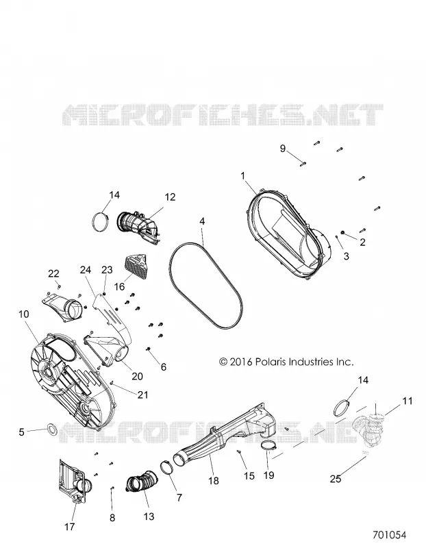 TRASMISSIONE, CLUTCH COVER AND DUCTING
