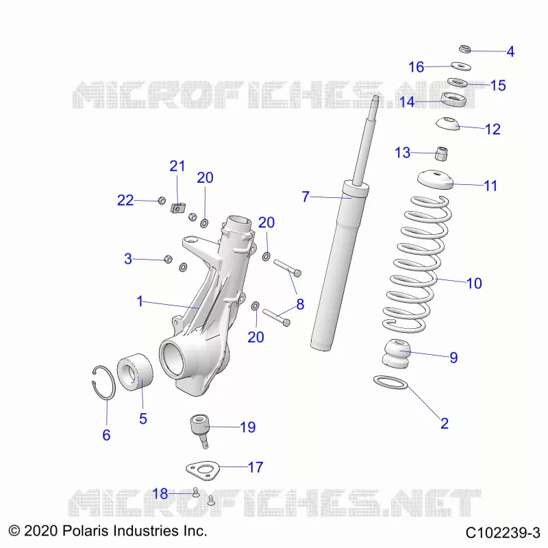 SUSPENSION, ANTERIORE MONTANTE