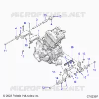 MOTORE, MOUNTING & LONG BLOCK