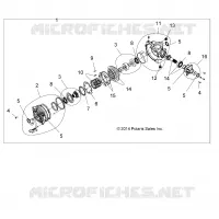 TRASMISSIONE, FRONT SCATOLA DEGLI INGRANAGGI INTERNALS