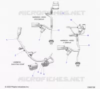 ELETTRICO, WIRE HARNESS, HOOD, ELECTRIC START