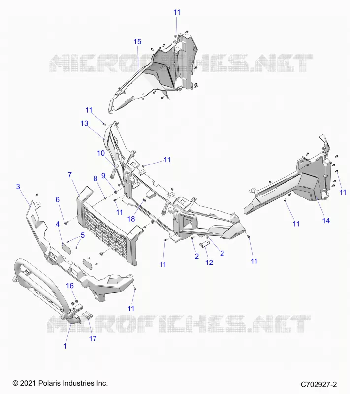 PARAURTI ANTERIORE, FACIA, GRILLE, AND FLARES