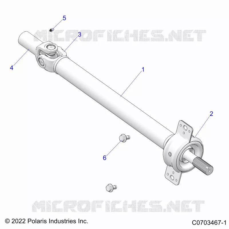 TRASMISSIONE, PROP SHAFT,MID, BEARING