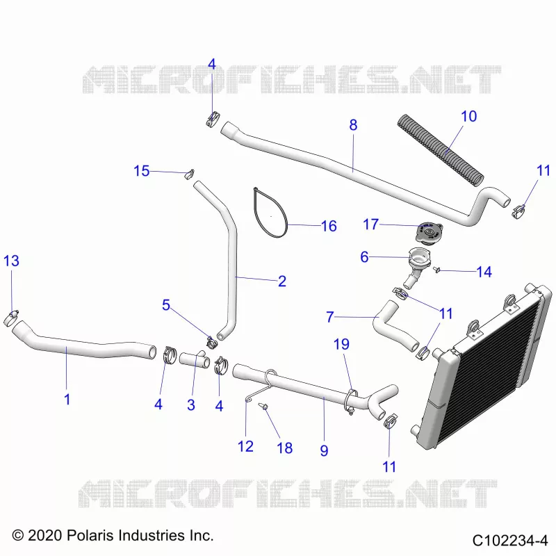 ENGINE, SISTEMA DI RAFFREDDAMENTO, HOSES