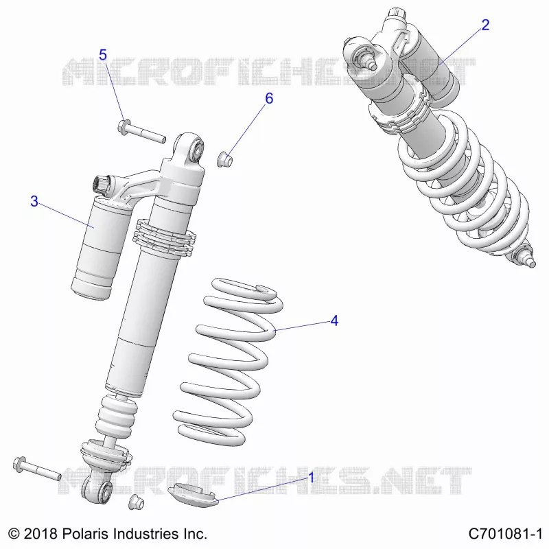 SUSPENSION, SHOCK ANTERIORE MOUNTING