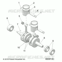 ENGINE, PISTONE & ALBERO MOTORE