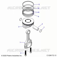 ENGINE, PISTONE & ROD