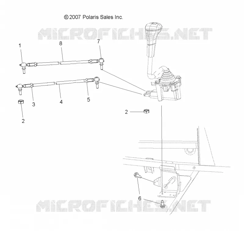 TRASMISSIONE, selettore di marcia MOUNTING