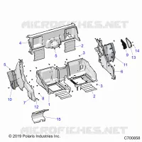 CARROZZERIA POSTERIORE CLOSEOFF, FENDERS AND FLOOR