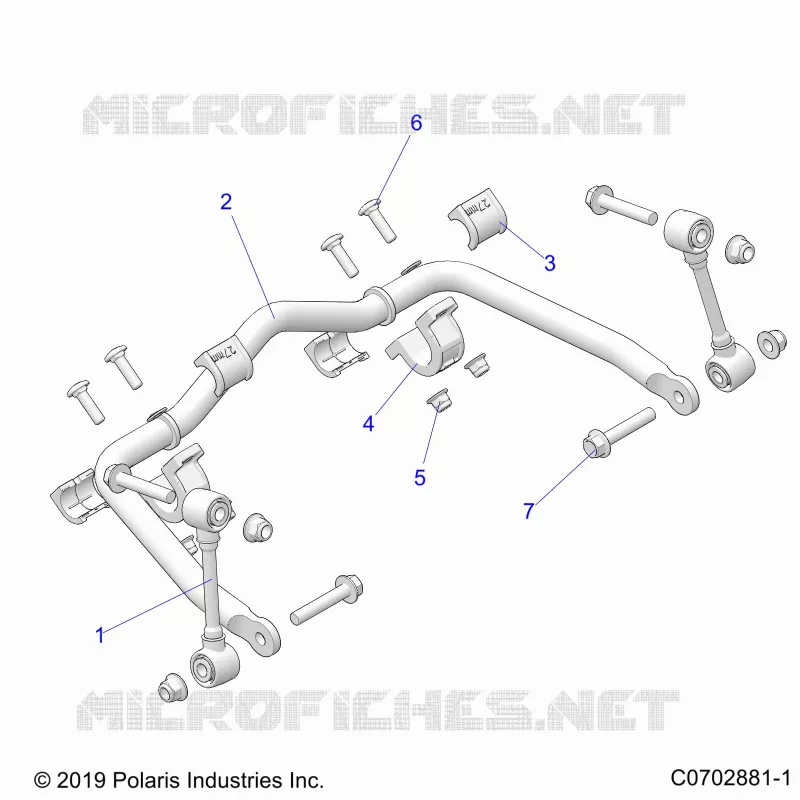SUSPENSION, FRONT BARRA DI STABILIZZAZIONE
