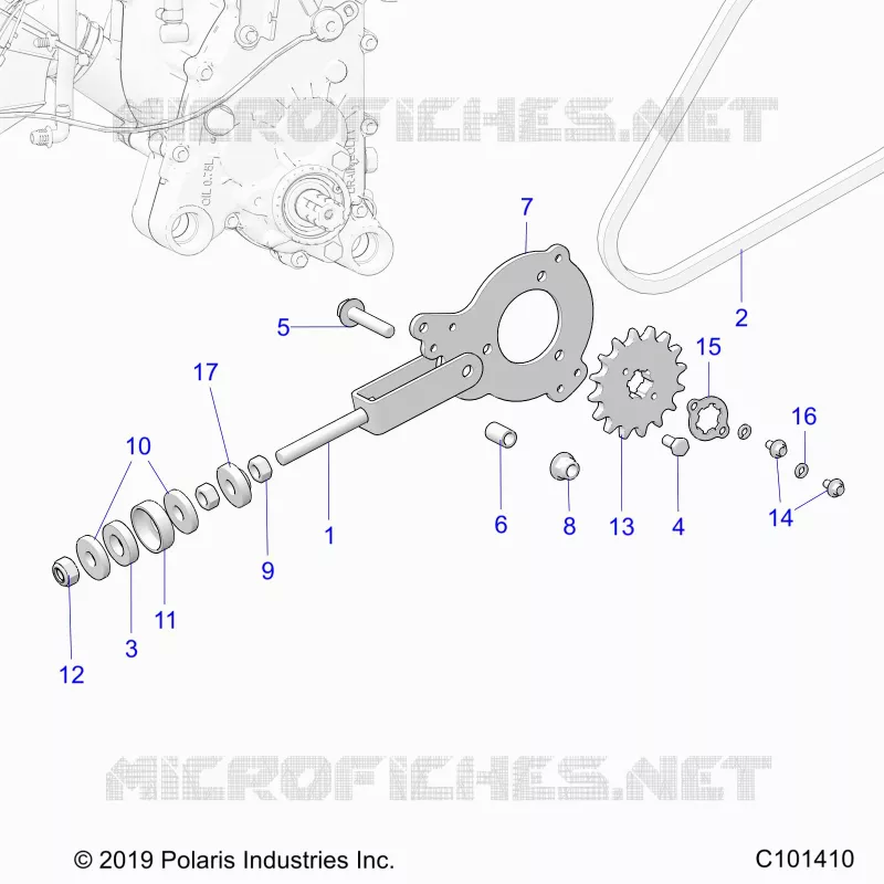 TRASMISSIONE, CHAIN TENSIONER AND SPROCKET