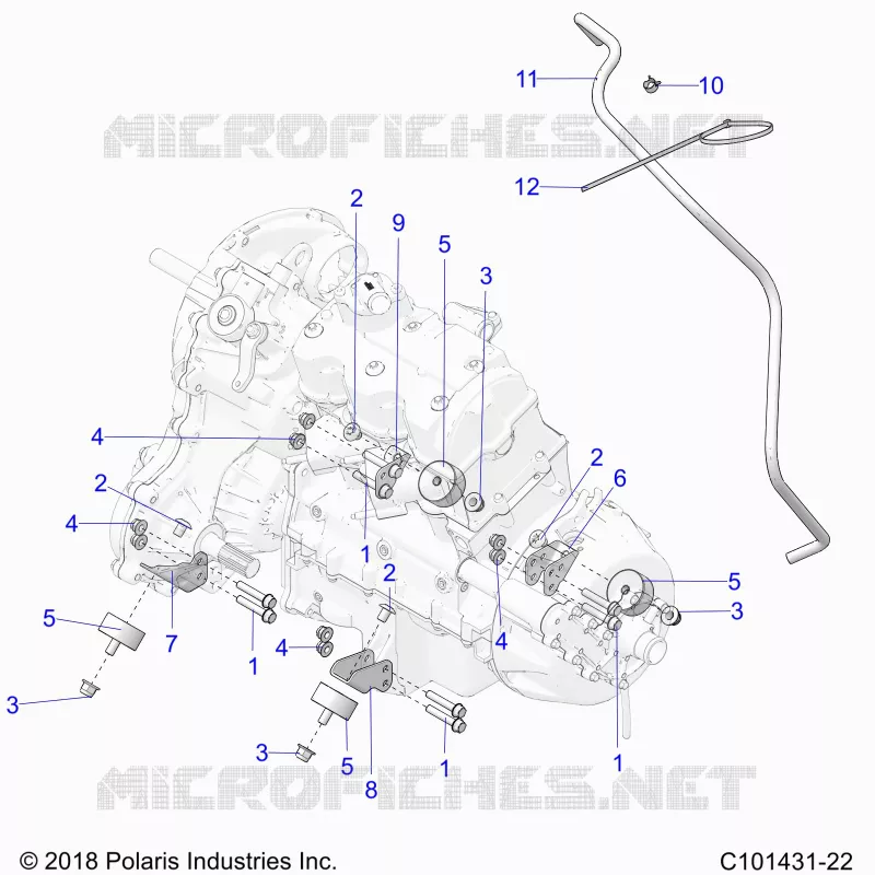 ENGINE, TRASMISSIONE MOUNTING & LONG BLOCK