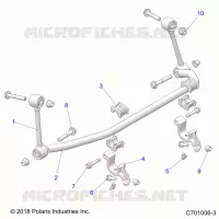 SUSPENSION, FRONT BARRA DI STABILIZZAZIONE- Z23NAV99A/99B (C701006-3)