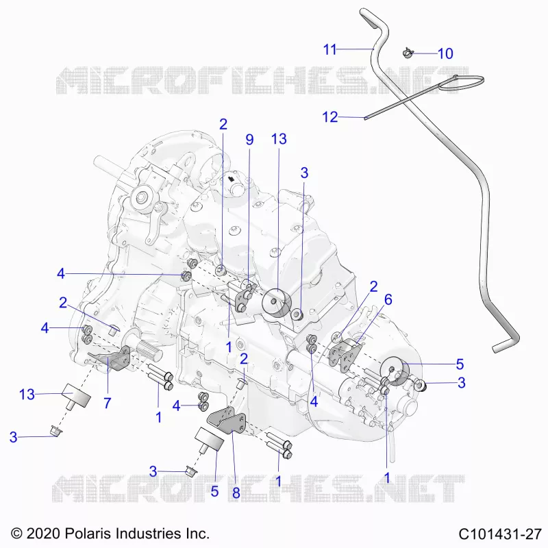 ENGINE, MOUNTING AND TRASMISSIONE MOUNTING