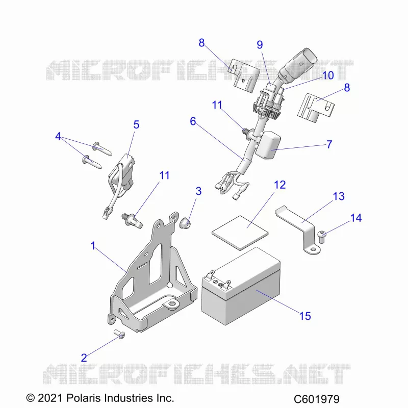 ELETTRICO, BATTERY, MANUAL START POWER UP COMPONENTS