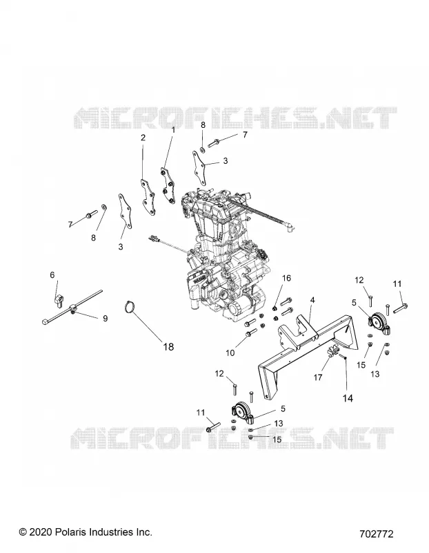 ENGINE, TRASMISSIONE MOUNTING & LONG BLOCK