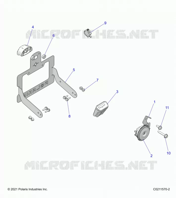 ELETTRICO, HORN AND LICENSE PLATE LIGHT