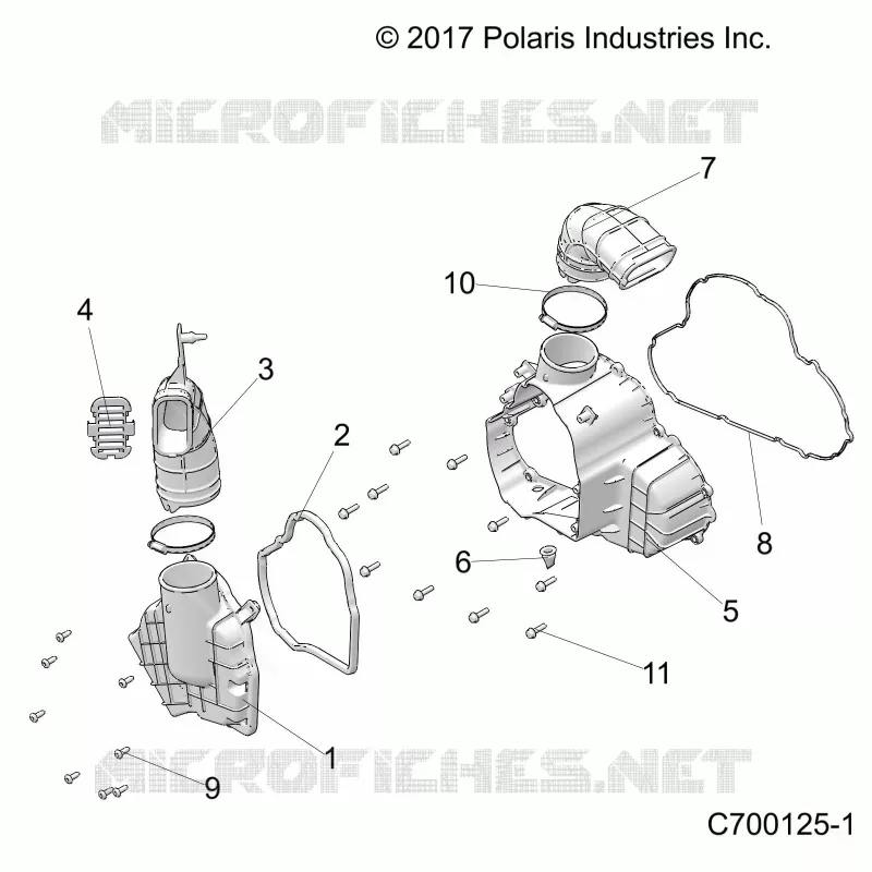 ENGINE, ALTERNATORE COVER HVAC