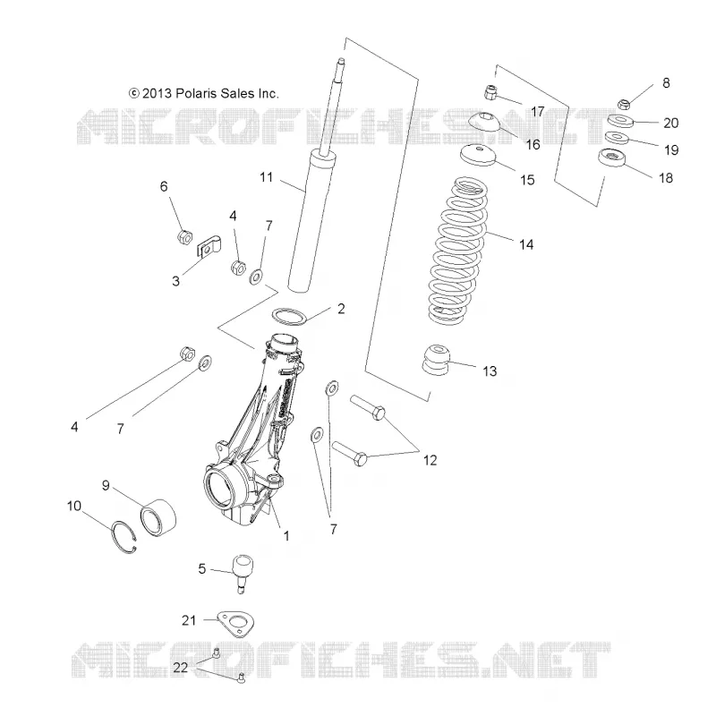 SUSPENSION, ANTERIORE MONTANTE