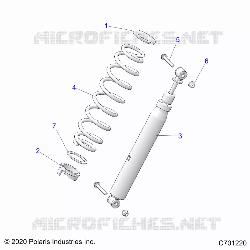 SUSPENSION, SHOCK ANTERIORE MOUNTING