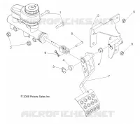 BRAKES, PEDAL AND CILINDRO PRINCIPALE MOUNTING