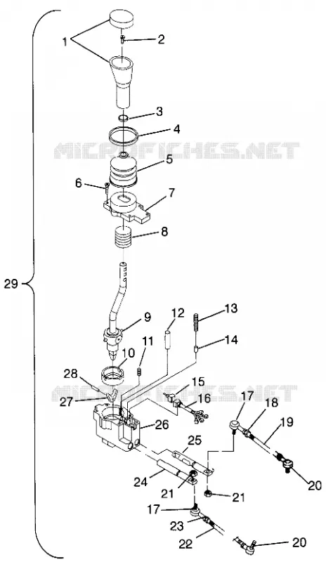 selettore di marcia SPORTSMAN 500 W969244 and SWEDISH SPORTSMAN 500 S969244 (4936093609C012)
