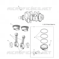 ENGINE, ALBERO MOTORE AND PISTON