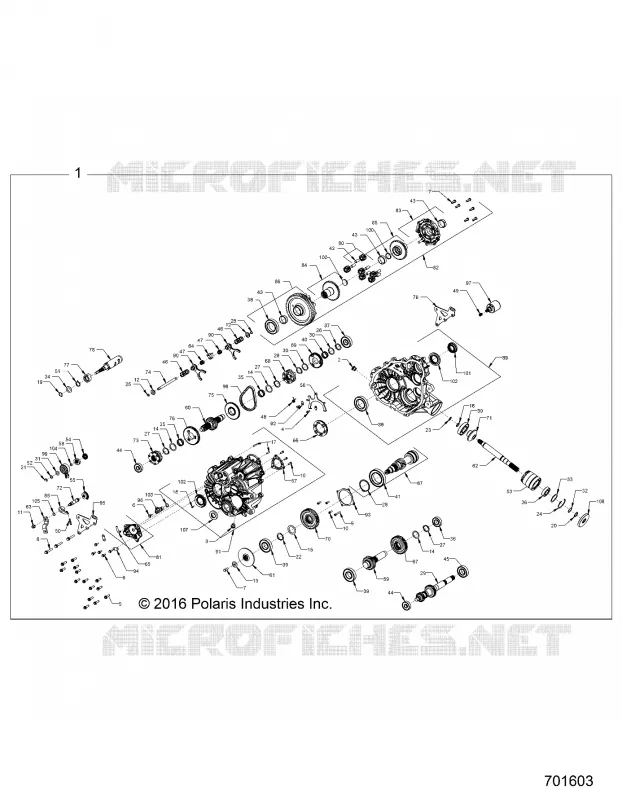 DRIVE TRAIN, PRINCIPALE SCATOLA INGRANAGGI INTERNALS