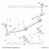 SUSPENSION, FRONT BARRA DI STABILIZZAZIONE- Z23N4E99A/99B (C701011-2)