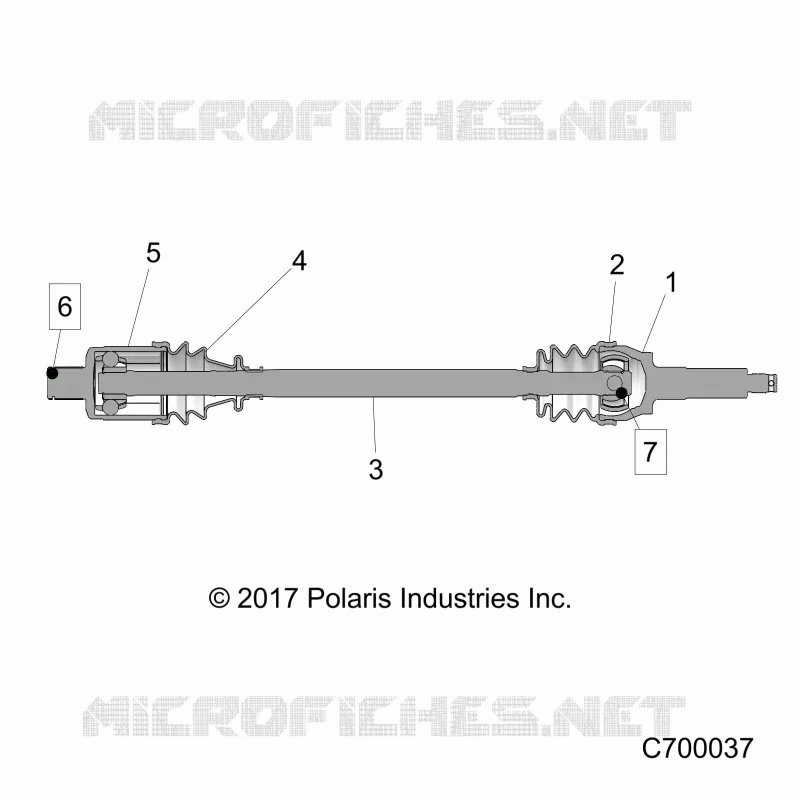 TRASMISSIONE, REAR HALF SHAFT