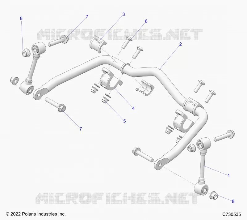 SUSPENSION, FRONT BARRA DI STABILIZZAZIONE