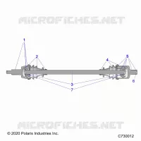TRASMISSIONE, FRONT HALF SHAFT