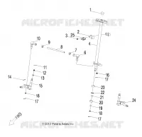 STERZO POST AND TIE ROD ASM.