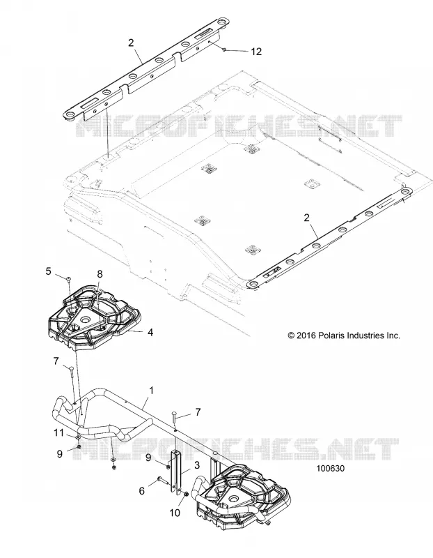 PORTAPACCHI POSTERIORE AND BOX SIDE RAILS