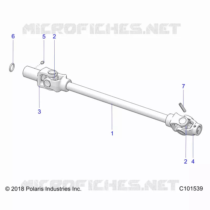 TRASMISSIONE, FRONT PROP SHAFT