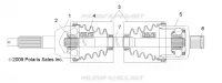 DRIVE TRAIN, POSTERIORE DRIVE SHAFT