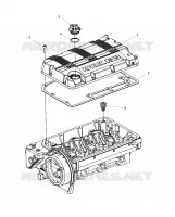 MOTORE, ROCKER ARMS COVER AND OIL FILLER