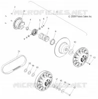 TRASMISSIONE, SECONDARY FRIZIONE AND DRIVE BELT