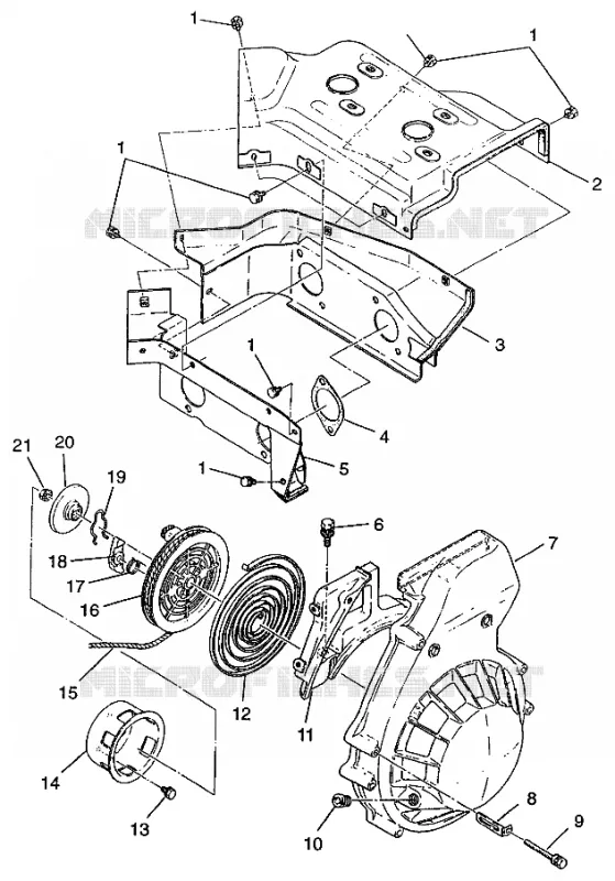 VENTILATORE Housing   AUTOAVVOLGENTE XCF 0971643 (4938613861C007)