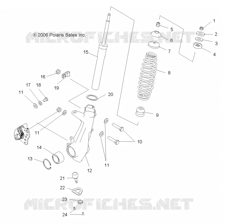 SUSPENSION, ANTERIORE MONTANTE
