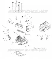 ENGINE, TESTA CILINDRO, CAM AND VALVES