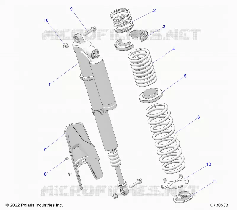 SUSPENSION, REAR SHOCK MONTAGGIO, STANDARD/PREMIUM