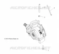 TRASMISSIONE, GEARCASE MOUNTING, FRONT