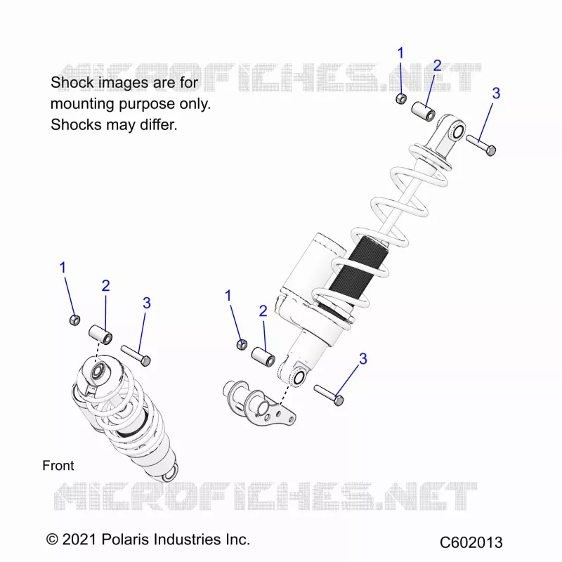 SUSPENSION, SHOCK MONTAGGIO, REAR SUSP.