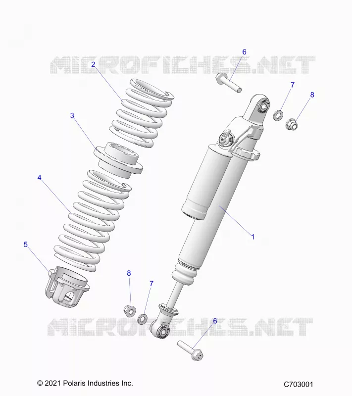 SUSPENSION, SHOCK ANTERIORE MOUNTING